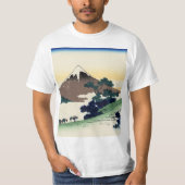 Katsushika Hokusai. De Inume Pass in de provincie T-shirt (Voorkant)