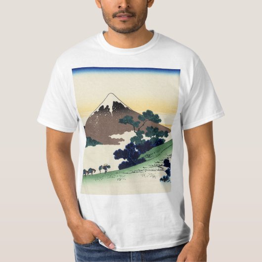Katsushika Hokusai. De Inume Pass in de provincie  T-shirt (Voorkant)