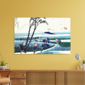Katsushika Hokusai - Ejiri in de provincie Suruga Canvas Afdruk (Insitu (Woonkamer))