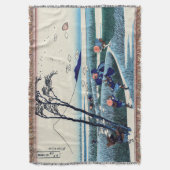 Katsushika Hokusai - Ejiri in de provincie Suruga Deken (Voorkant Verticaal)