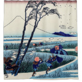 Katsushika Hokusai - Ejiri in de provincie Suruga Douchegordijn (Voorkant)