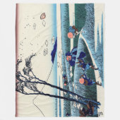 Katsushika Hokusai - Ejiri in de provincie Suruga Fleece Deken (Voorkant)