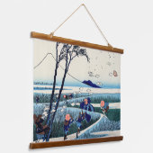 Katsushika Hokusai - Ejiri in de provincie Suruga Hangend Wandkleed (Gebogen)