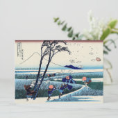 Katsushika Hokusai - Ejiri in de provincie Suruga Kaart (Staand voorkant)