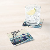 Katsushika Hokusai - Ejiri in de provincie Suruga Kartonnen Onderzetters (Insitu)