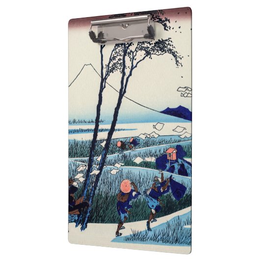 Katsushika Hokusai - Ejiri in de provincie Suruga Klembord (Links)