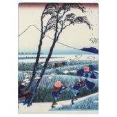 Katsushika Hokusai - Ejiri in de provincie Suruga Klembord (Achterkant)