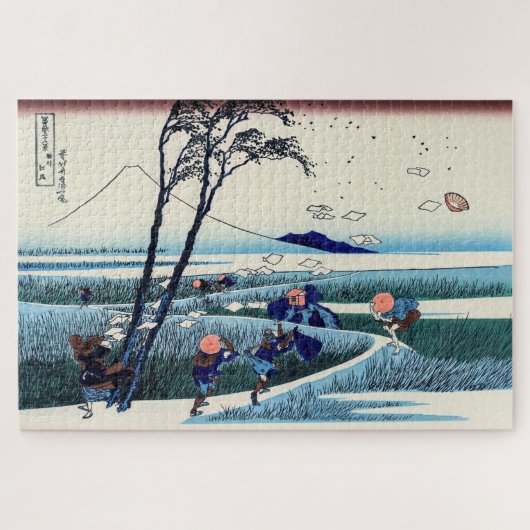 Katsushika Hokusai - Ejiri in de provincie Suruga Legpuzzel (Horizontaal)
