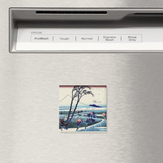 Katsushika Hokusai - Ejiri in de provincie Suruga Magneet (Insitu (Vaatwasser))