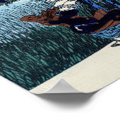 Katsushika Hokusai - Ejiri in de provincie Suruga Poster (Hoek)