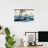 Katsushika Hokusai - Ejiri in de provincie Suruga Poster (Thuiskantoor)