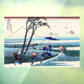 Katsushika Hokusai - Ejiri in de provincie Suruga Raamsticker (Vel 3)