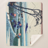 Katsushika Hokusai - Ejiri in de provincie Suruga Sherpa Deken (Voorkant)