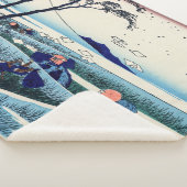 Katsushika Hokusai - Ejiri in de provincie Suruga Sherpa Deken (3/4)