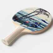 Katsushika Hokusai - Ejiri in de provincie Suruga Tafeltennisbatje (Voorkant Gekanteld)