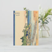 Katsushika Hokusai Enoshima in de provincie Sagami (Staand voorkant)