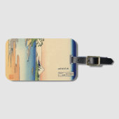 Katsushika Hokusai Enoshima in de provincie Sagami Bagagelabel (Voorkant (horizontaal))