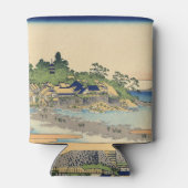 Katsushika Hokusai Enoshima in de provincie Sagami Blikjeskoeler (Achterkant)