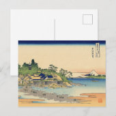Katsushika Hokusai Enoshima in de provincie Sagami Briefkaart (Voorkant / Achterkant)