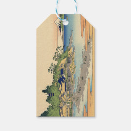 Katsushika Hokusai Enoshima in de provincie Sagami Cadeaulabel