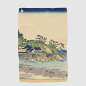 Katsushika Hokusai Enoshima in de provincie Sagami Golfhanddoek (Voorkant)