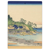 Katsushika Hokusai Enoshima in de provincie Sagami Klembord (Achterkant)