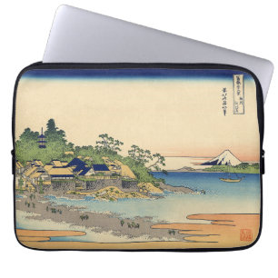 Katsushika Hokusai Enoshima in de provincie Sagami Laptop Sleeve