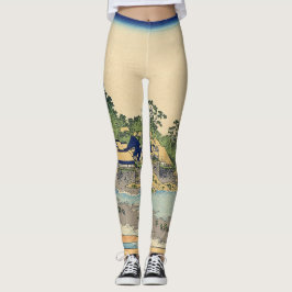 Katsushika Hokusai Enoshima in de provincie Sagami Leggings