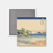 Katsushika Hokusai Enoshima in de provincie Sagami Magneet (Voorkant / Achterkant)