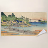 Katsushika Hokusai Enoshima in de provincie Sagami Strandlaken (Voorkant)