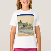 Katsushika Hokusai Enoshima in de provincie Sagami T-shirt (Voorkant)