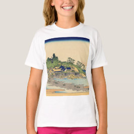 Katsushika Hokusai Enoshima in de provincie Sagami T-shirt