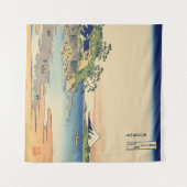 Katsushika Hokusai Enoshima in de provincie Sagami Wandkleed (Voorkant (horizontaal))