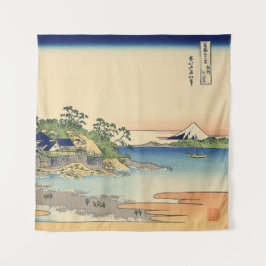 Katsushika Hokusai Enoshima in de provincie Sagami Wandkleed