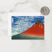 Katsushika Hokusai - Fijne wind, heldere morgen Notitiekaartje (Voorkant / Achterkant in situ)