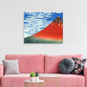 Katsushika Hokusai - Fine Wind, Clear Morning Canvas Afdruk (Insitu (Woonkamer))