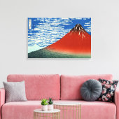 Katsushika Hokusai - Fine Wind, Clear Morning Canvas Afdruk (Insitu (Woonkamer))