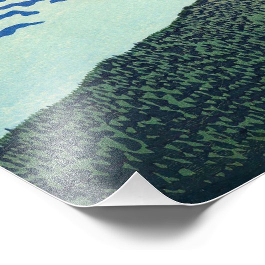 Katsushika Hokusai - Fine Wind, Clear Morning Foto Afdruk (Hoek)