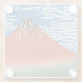 Katsushika Hokusai - Fine Wind, Clear Morning Glazen Onderzetter (Achterkant)