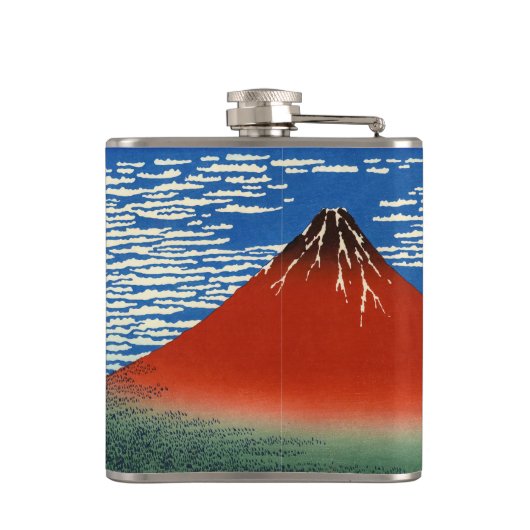 Katsushika Hokusai - Fine Wind, Clear Morning Heupfles (Achterkant)