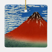 Katsushika Hokusai - Fine Wind, Clear Morning Keramisch Ornament (Achterkant)