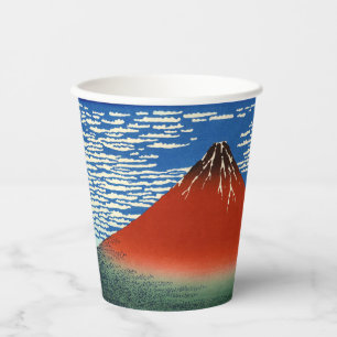 Katsushika Hokusai - Fine Wind, Clear Morning Papieren Bekers