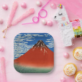 Katsushika Hokusai - Fine Wind, Clear Morning Papieren Bordje (Feest)