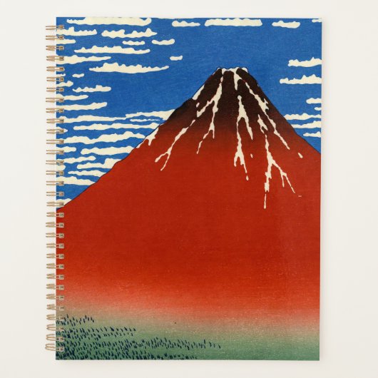 Katsushika Hokusai - Fine Wind, Clear Morning Planner (Voorkant)