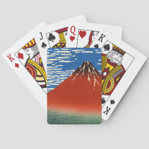 Katsushika Hokusai - Fine Wind, Clear Morning Pokerkaarten