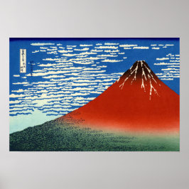 Katsushika Hokusai - Fine Wind, Clear Morning Poster