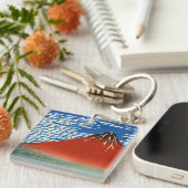 Katsushika Hokusai - Fine Wind, Clear Morning Sleutelhanger (Voorkant Rechts)