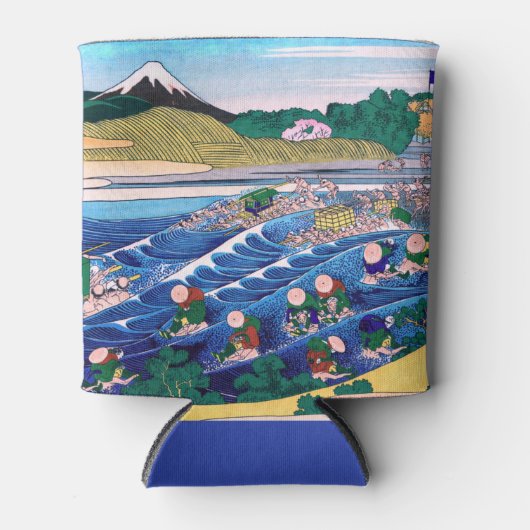 Katsushika Hokusai - Fuji van Kanaya op Tokaido Blikjeskoeler (Voorkant)