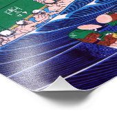 Katsushika Hokusai - Fuji van Kanaya op Tokaido Foto Afdruk (Hoek)