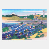 Katsushika Hokusai - Fuji van Kanaya op Tokaido Inpakpapier Vel (Voorkant 2)
